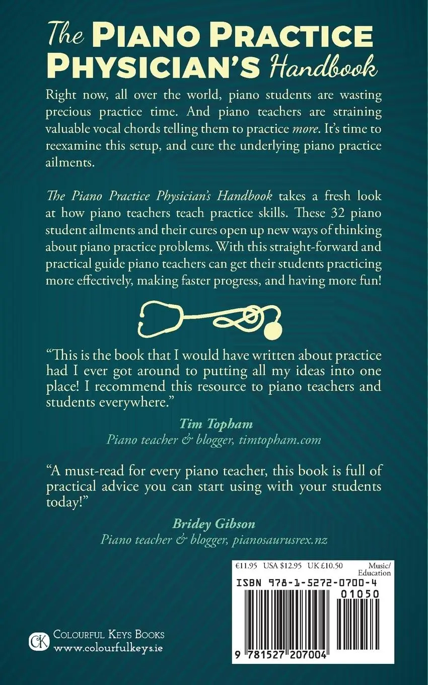 Rückseite: 9781527207004 | The Piano Practice Physician's Handbook | Nicola Cantan | Taschenbuch