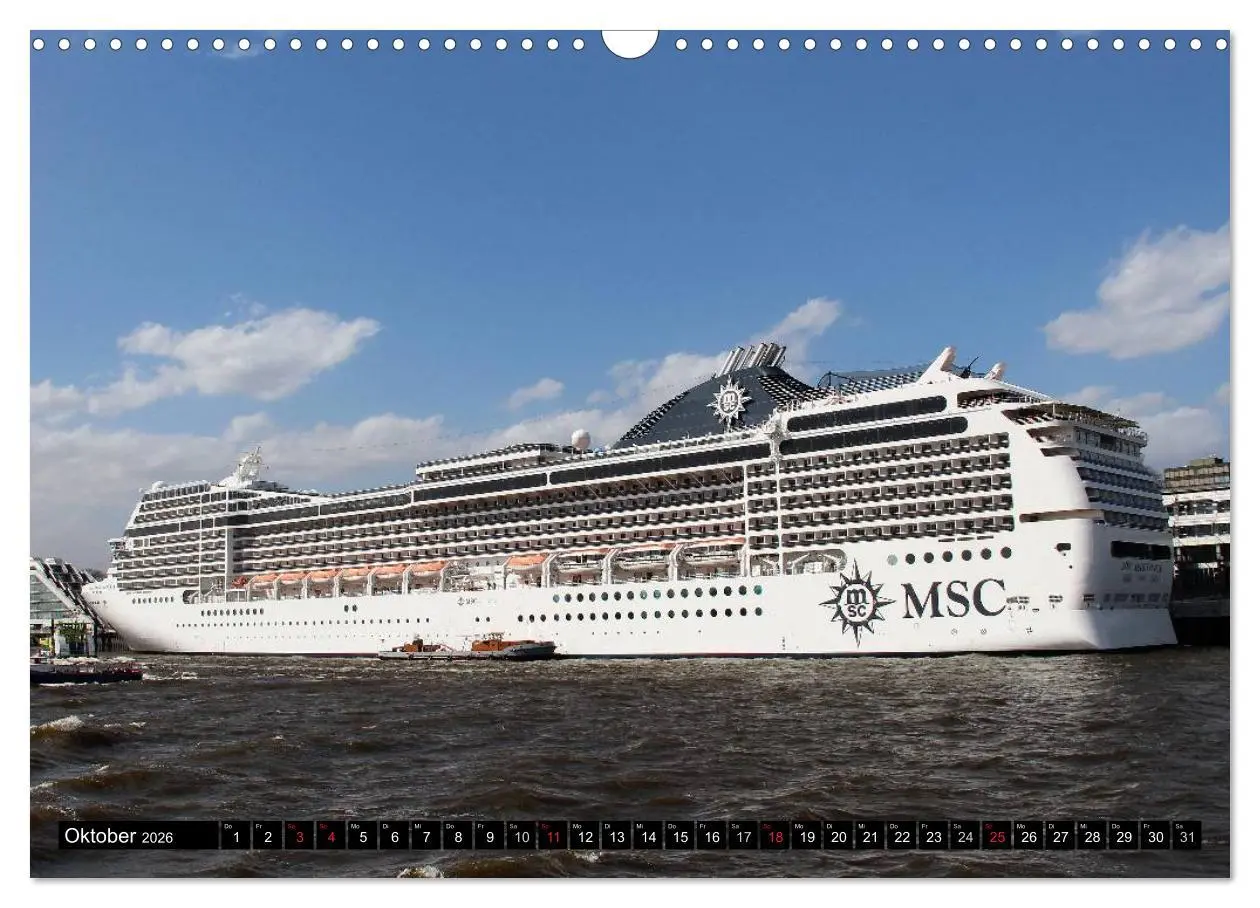 Bild: 9783516117004 | Kreuzfahrtschiffe in Hamburg (Wandkalender 2026 DIN A3 quer),...
