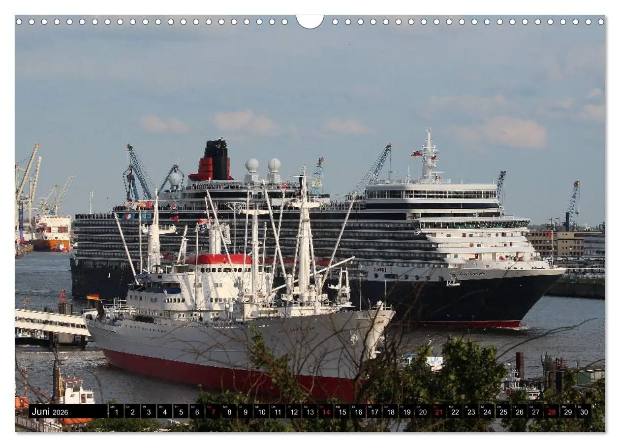 Bild: 9783516117004 | Kreuzfahrtschiffe in Hamburg (Wandkalender 2026 DIN A3 quer),...