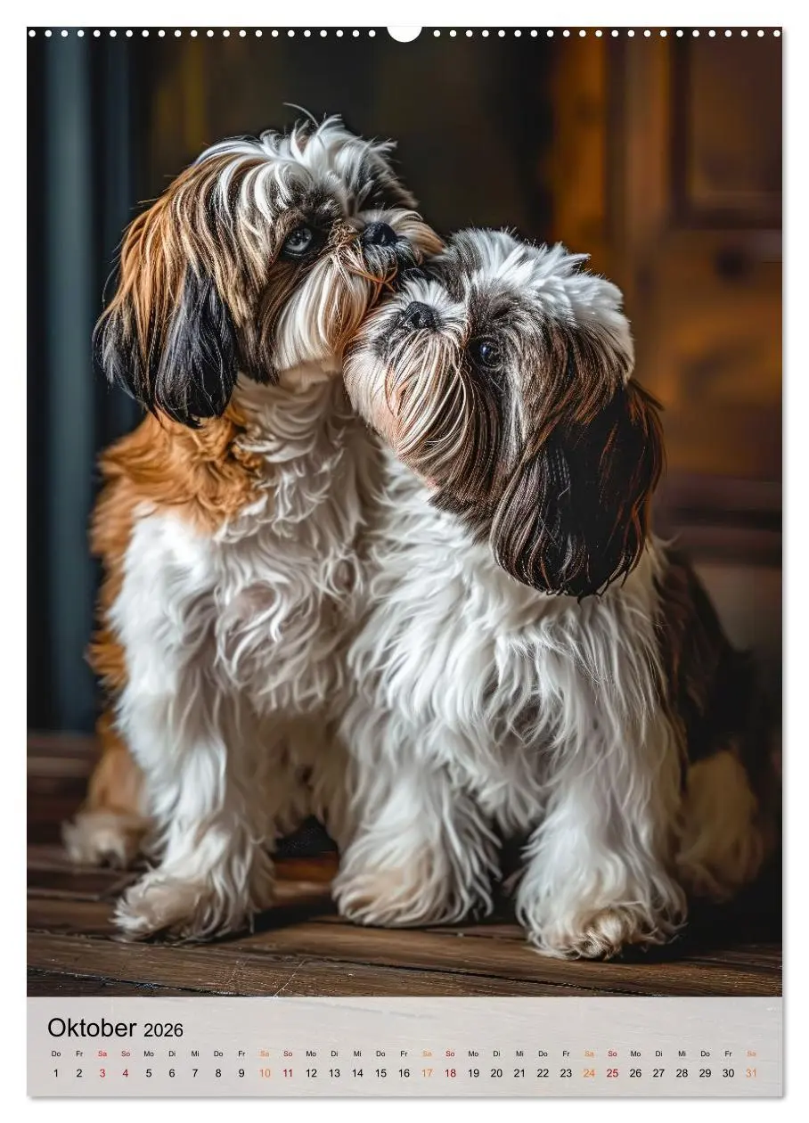 Bild: 9783516287004 | Shih Tzu - immer im Mittelpunkt (Wandkalender 2026 DIN A2 hoch),...