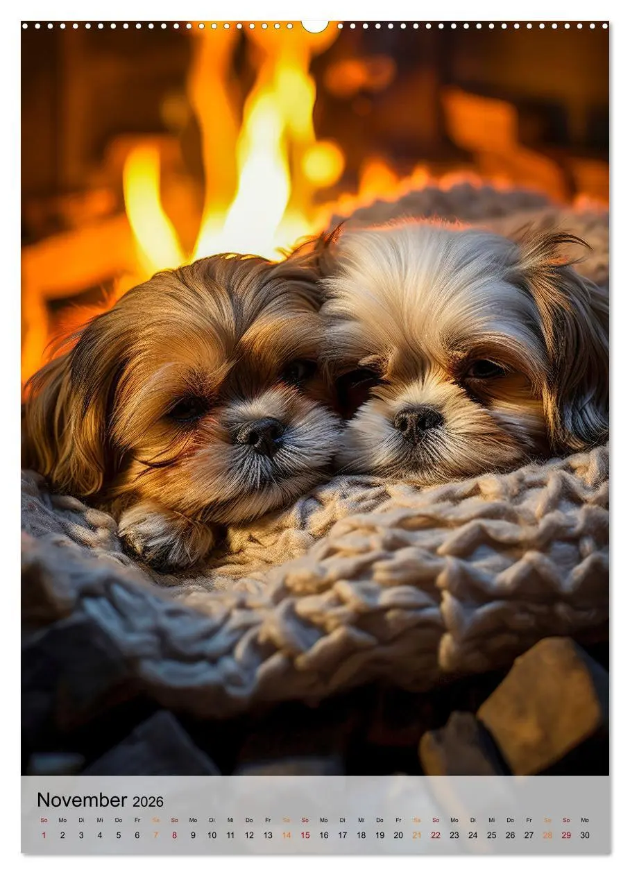 Bild: 9783516287004 | Shih Tzu - immer im Mittelpunkt (Wandkalender 2026 DIN A2 hoch),...