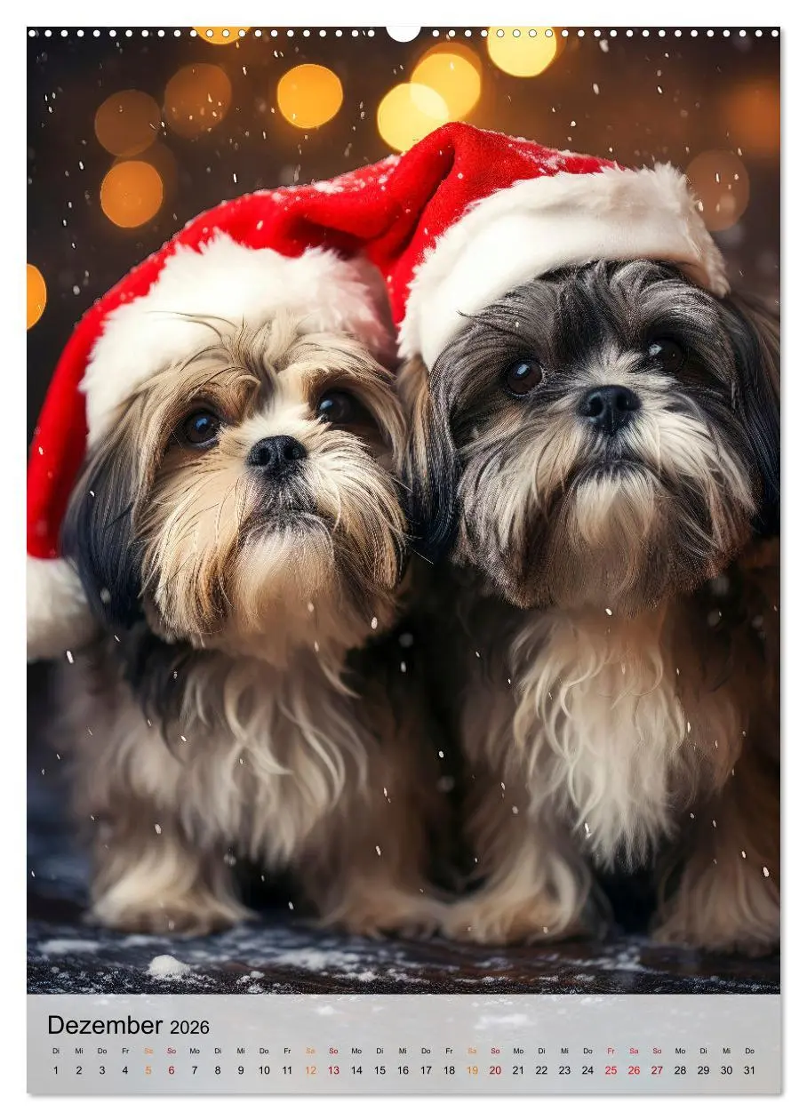 Bild: 9783516287004 | Shih Tzu - immer im Mittelpunkt (Wandkalender 2026 DIN A2 hoch),...