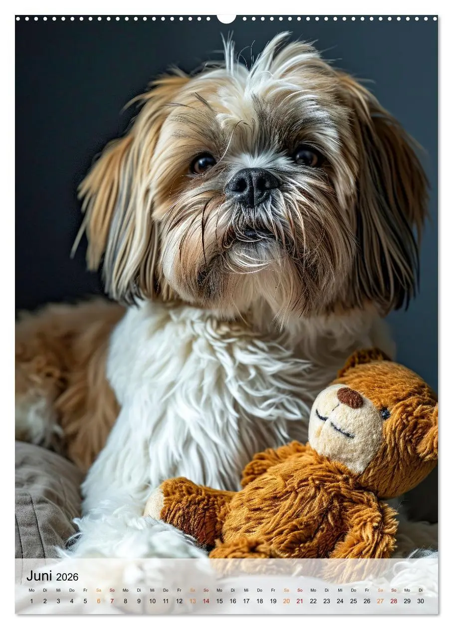 Bild: 9783516287004 | Shih Tzu - immer im Mittelpunkt (Wandkalender 2026 DIN A2 hoch),...
