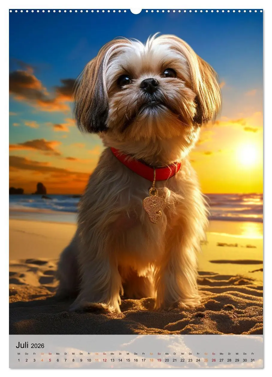 Bild: 9783516287004 | Shih Tzu - immer im Mittelpunkt (Wandkalender 2026 DIN A2 hoch),...