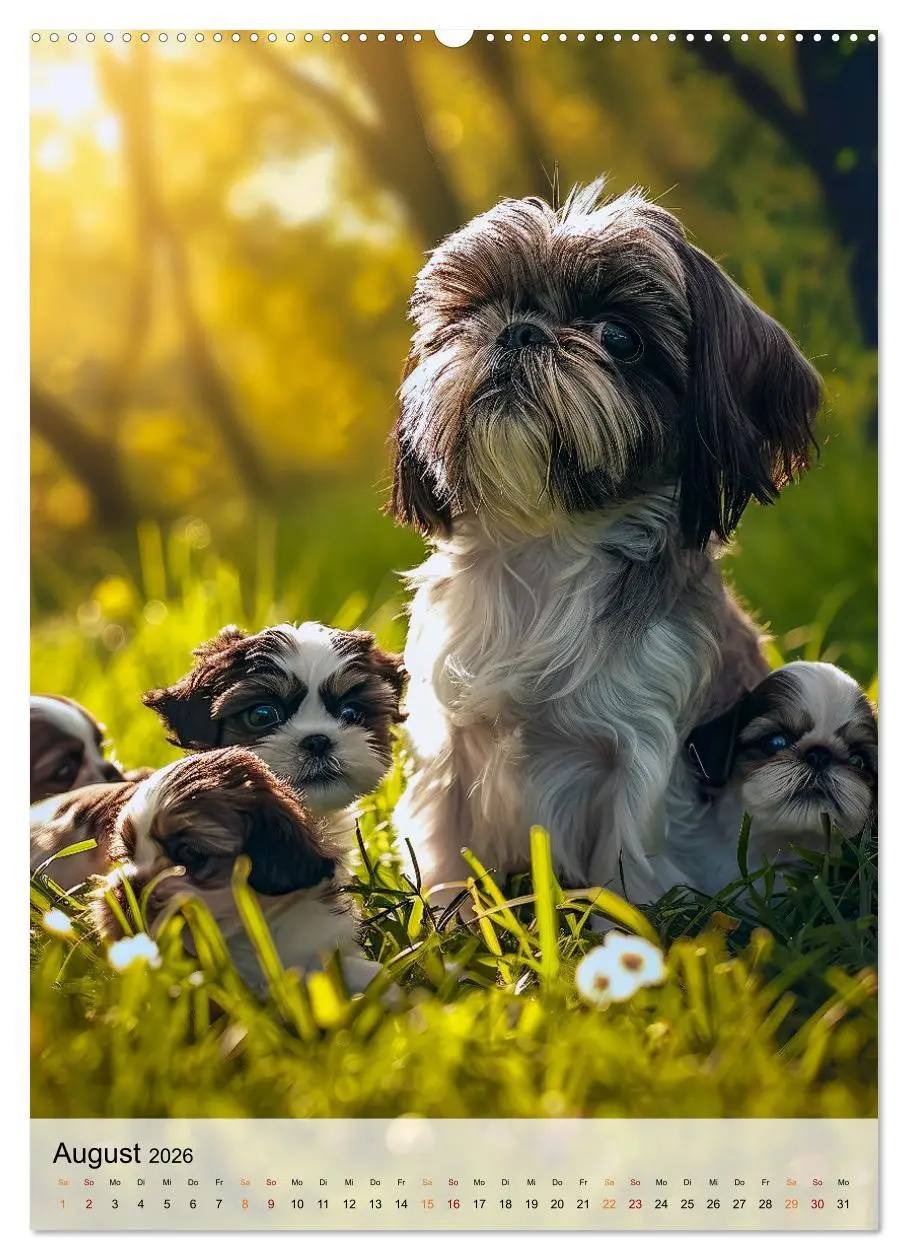 Bild: 9783516287004 | Shih Tzu - immer im Mittelpunkt (Wandkalender 2026 DIN A2 hoch),...