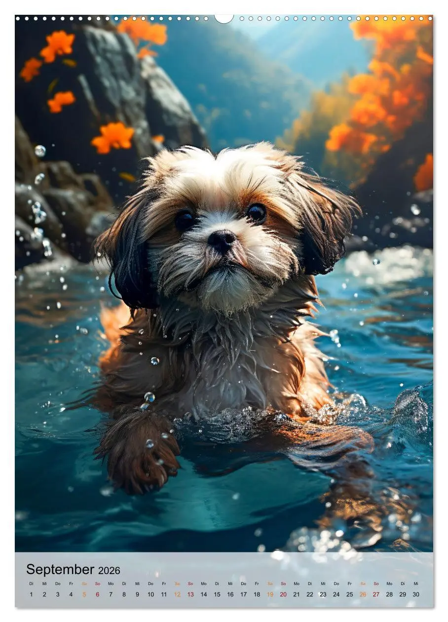Bild: 9783516287004 | Shih Tzu - immer im Mittelpunkt (Wandkalender 2026 DIN A2 hoch),...