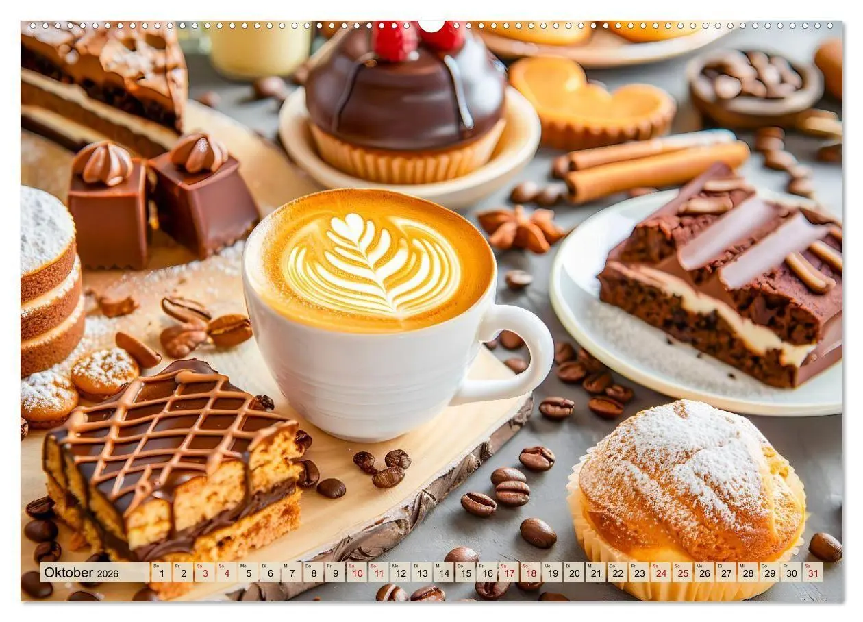 Bild: 9783516667004 | Cappuccino, Latte und mehr - Der große Kaffeekalender (Wandkalender...