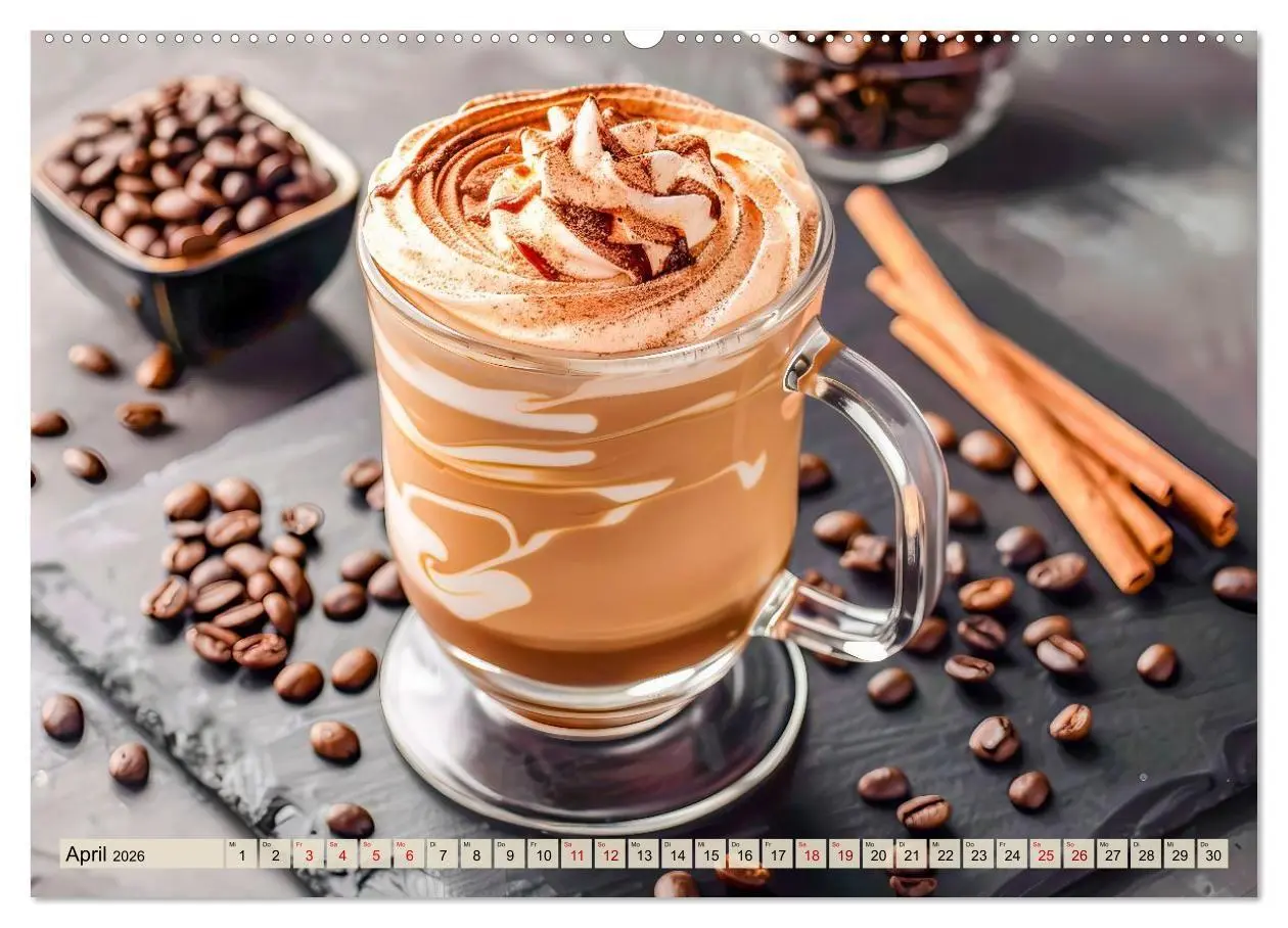 Bild: 9783516667004 | Cappuccino, Latte und mehr - Der große Kaffeekalender (Wandkalender...