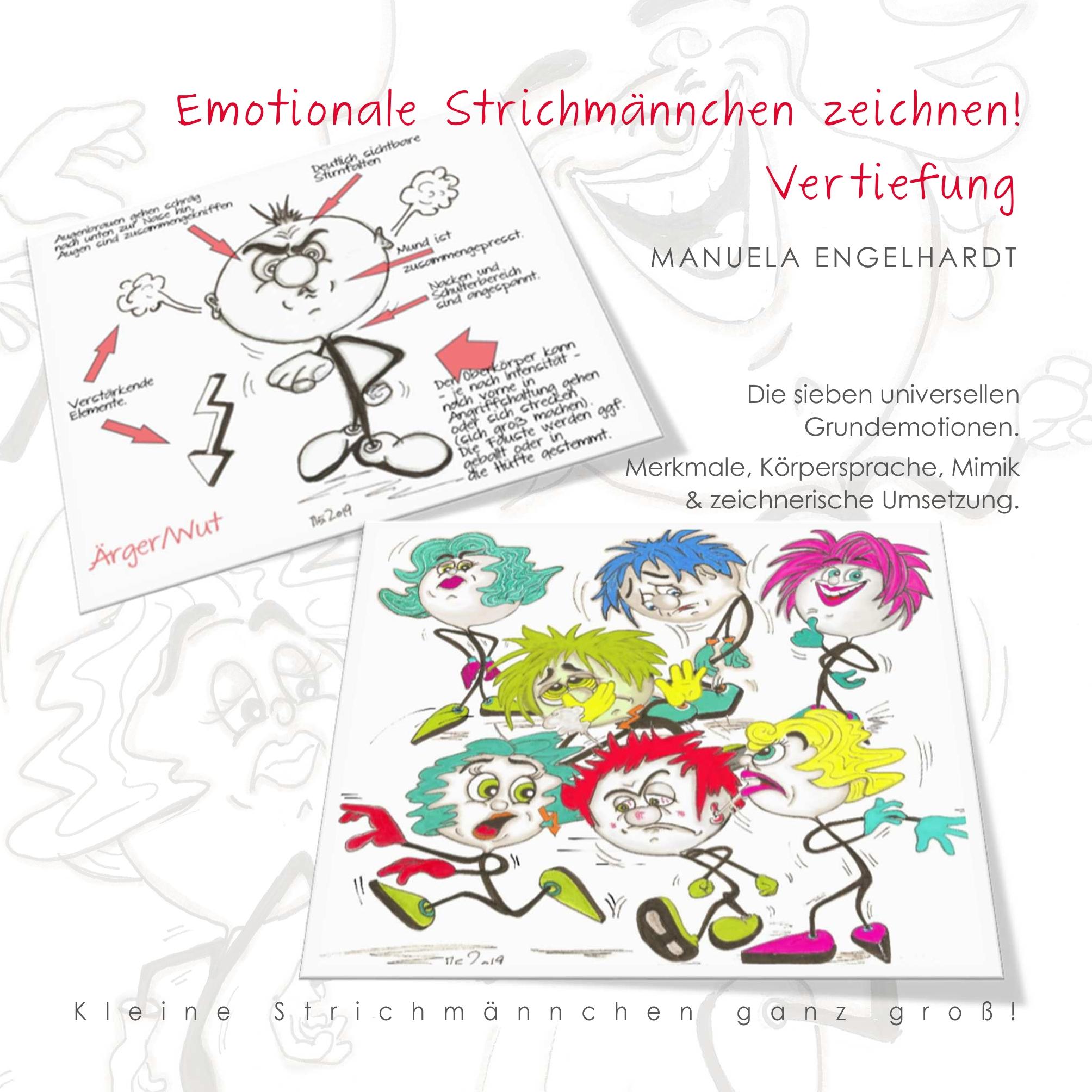 Cover: 9783749487004 | Emotionale Strichmännchen zeichnen | Manuela Engelhardt | Taschenbuch