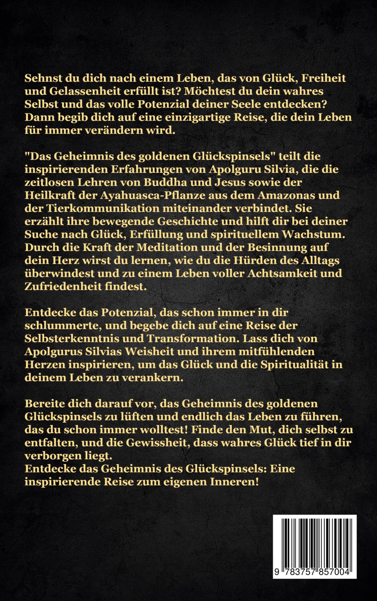 Rückseite: 9783757857004 | Das Geheimnis des goldenen Glückspinsels | Silvia Apolguru | Buch