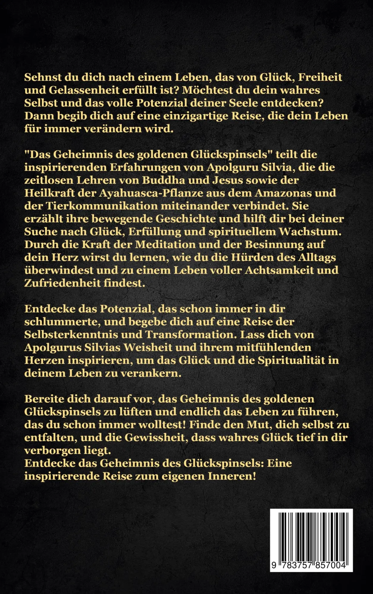 Rückseite: 9783757857004 | Das Geheimnis des goldenen Glückspinsels | Silvia Apolguru | Buch