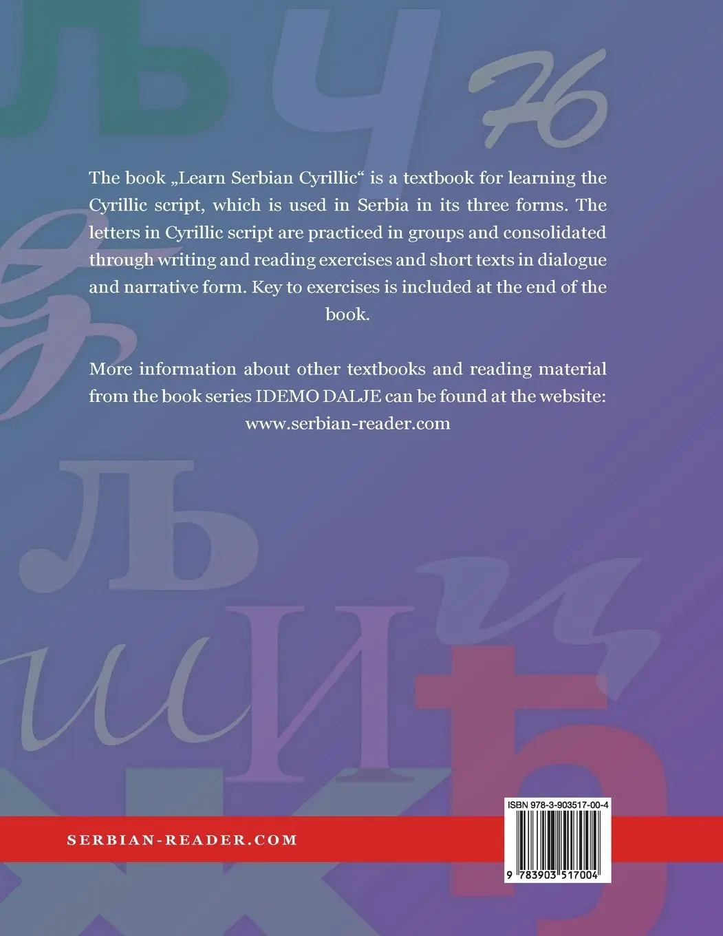 Rückseite: 9783903517004 | Learn Serbian Cyrillic | Textbook, 3. Edition | Snezana Stefanovic