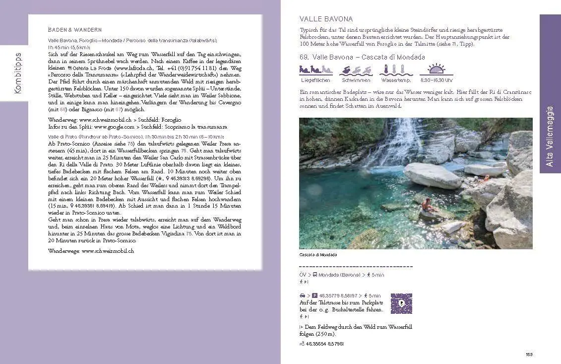 Bild: 9783907267004 | TESSIN | Die schönsten Badeplätze an Seen, Flüssen und Wasserfällen