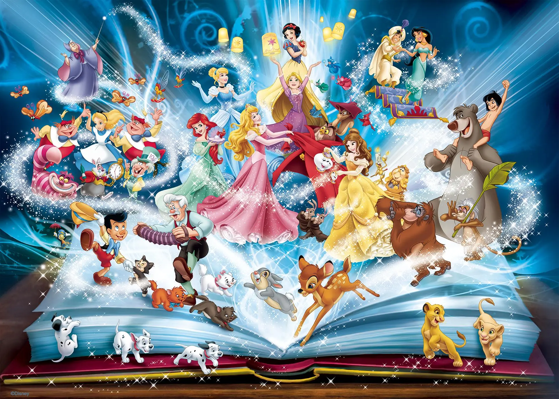 Cover: 4005555007104 | Erwachsenenpuzzle 1500 Teile - Disney Classics - Disney's magisches...