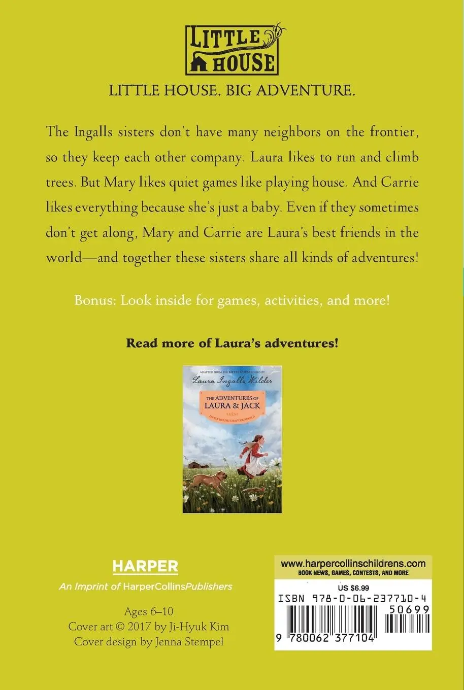 Rückseite: 9780062377104 | Pioneer Sisters | Reillustrated Edition | Laura Ingalls Wilder | Buch