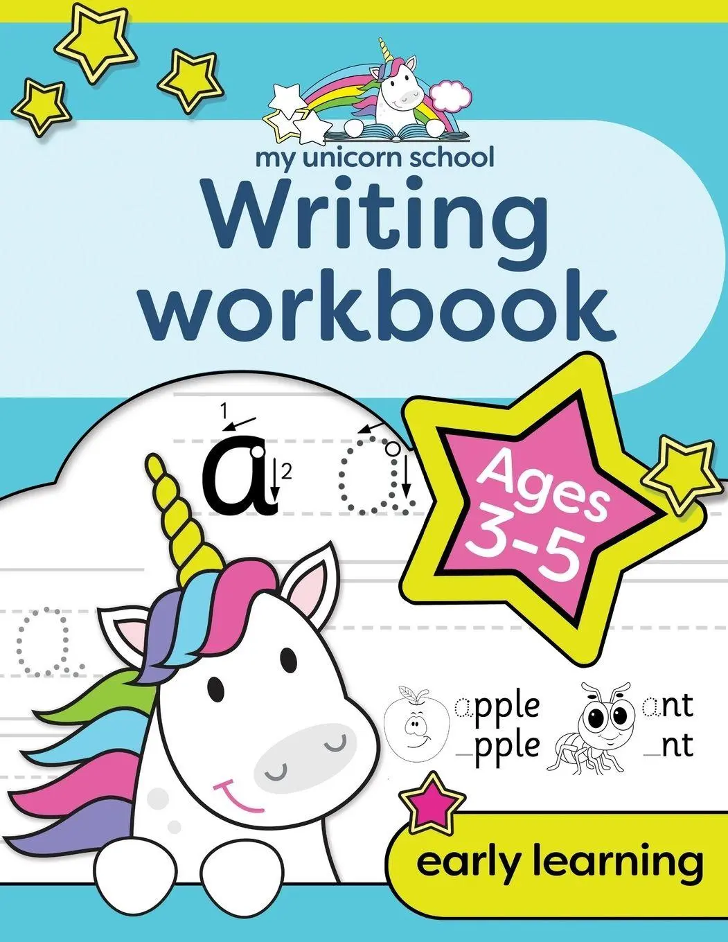 Cover: 9781913467104 | My Unicorn School Writing Workbook Age 3-5 | Creative Kids Studio
