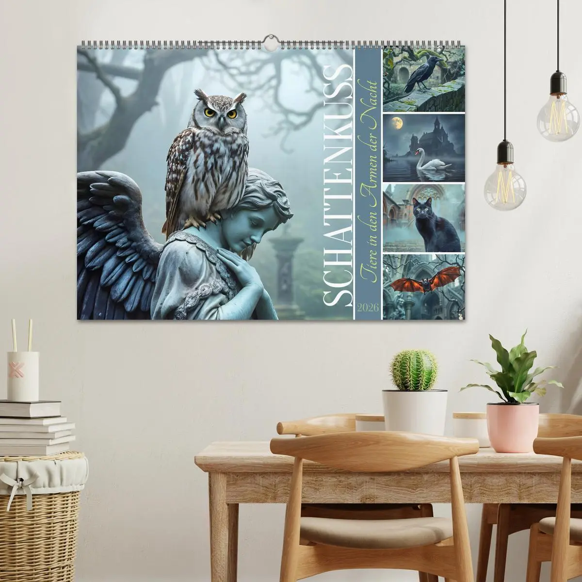 Bild: 9783457257104 | Schattenkuss - Tiere in den Armen der Nacht (Wandkalender 2026 DIN...
