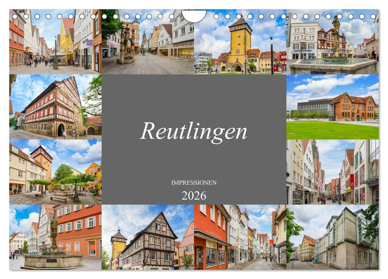 Cover: 9783457637104 | Reutlingen Impressionen (Wandkalender 2026 DIN A4 quer), CALVENDO...