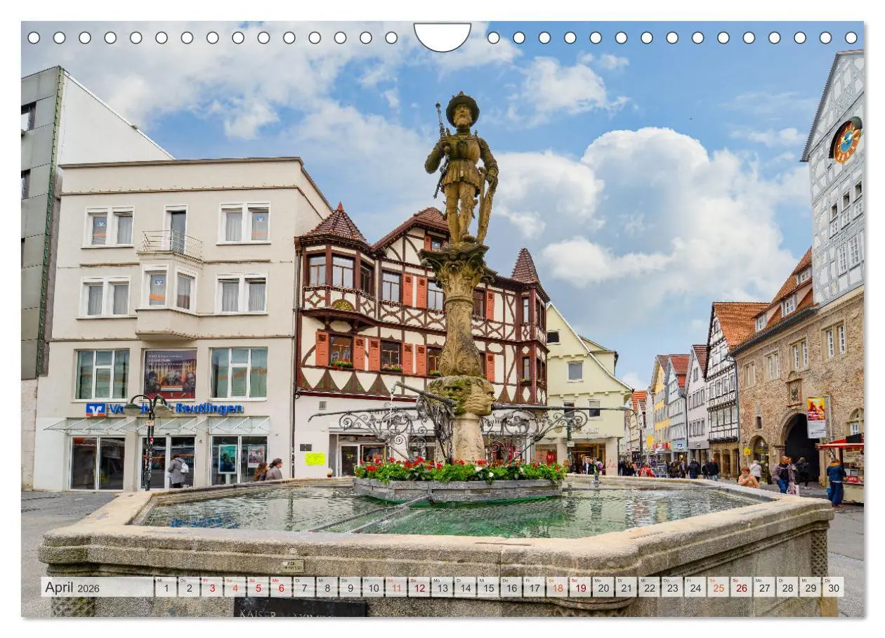 Bild: 9783457637104 | Reutlingen Impressionen (Wandkalender 2026 DIN A4 quer), CALVENDO...