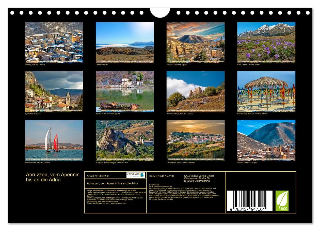 Bild: 9783457947104 | Abruzzen, vom Apennin bis an die Adria (Wandkalender 2026 DIN A4...