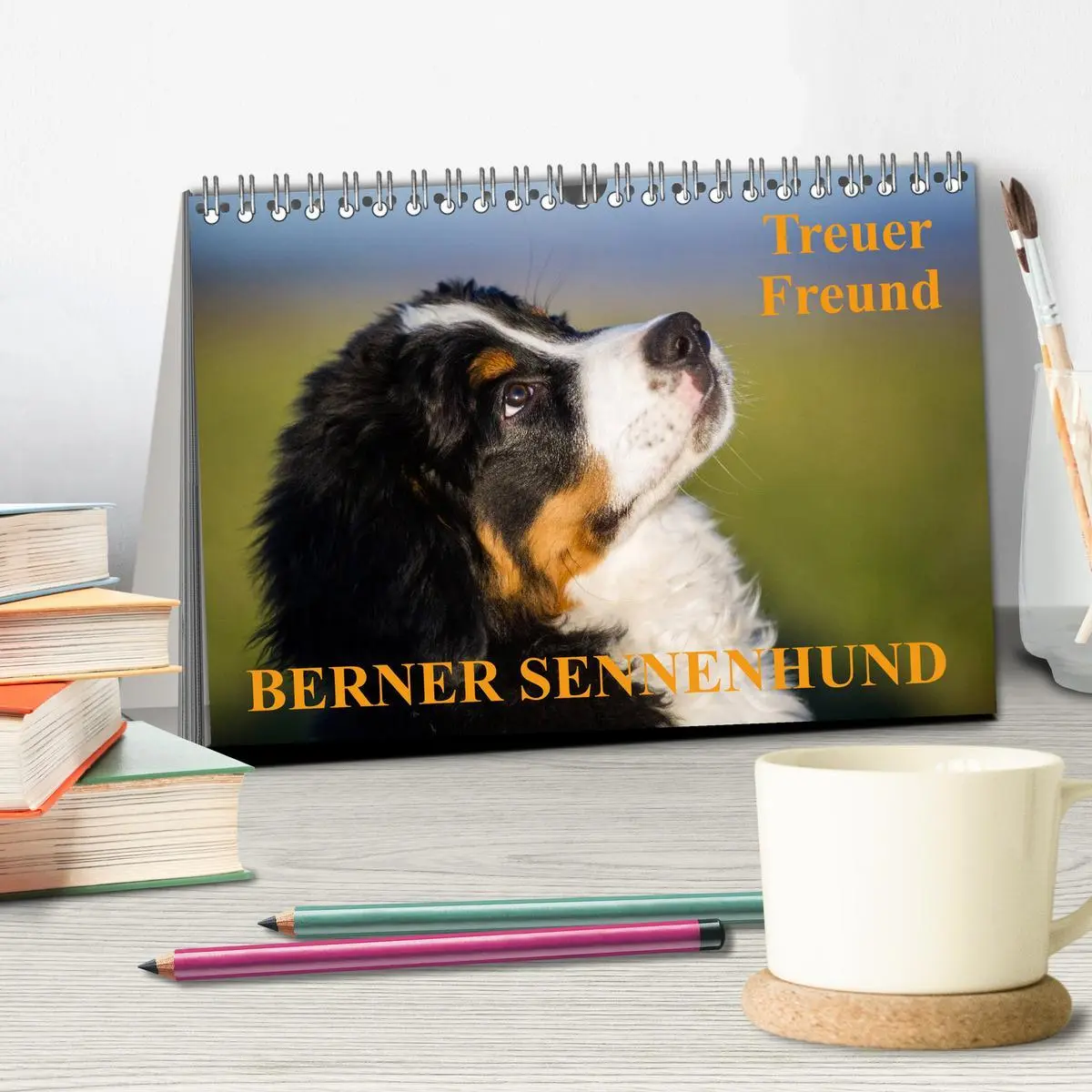 Bild: 9783516107104 | Treuer Freund Berner Sennenhund (Tischkalender 2026 DIN A5 quer),...