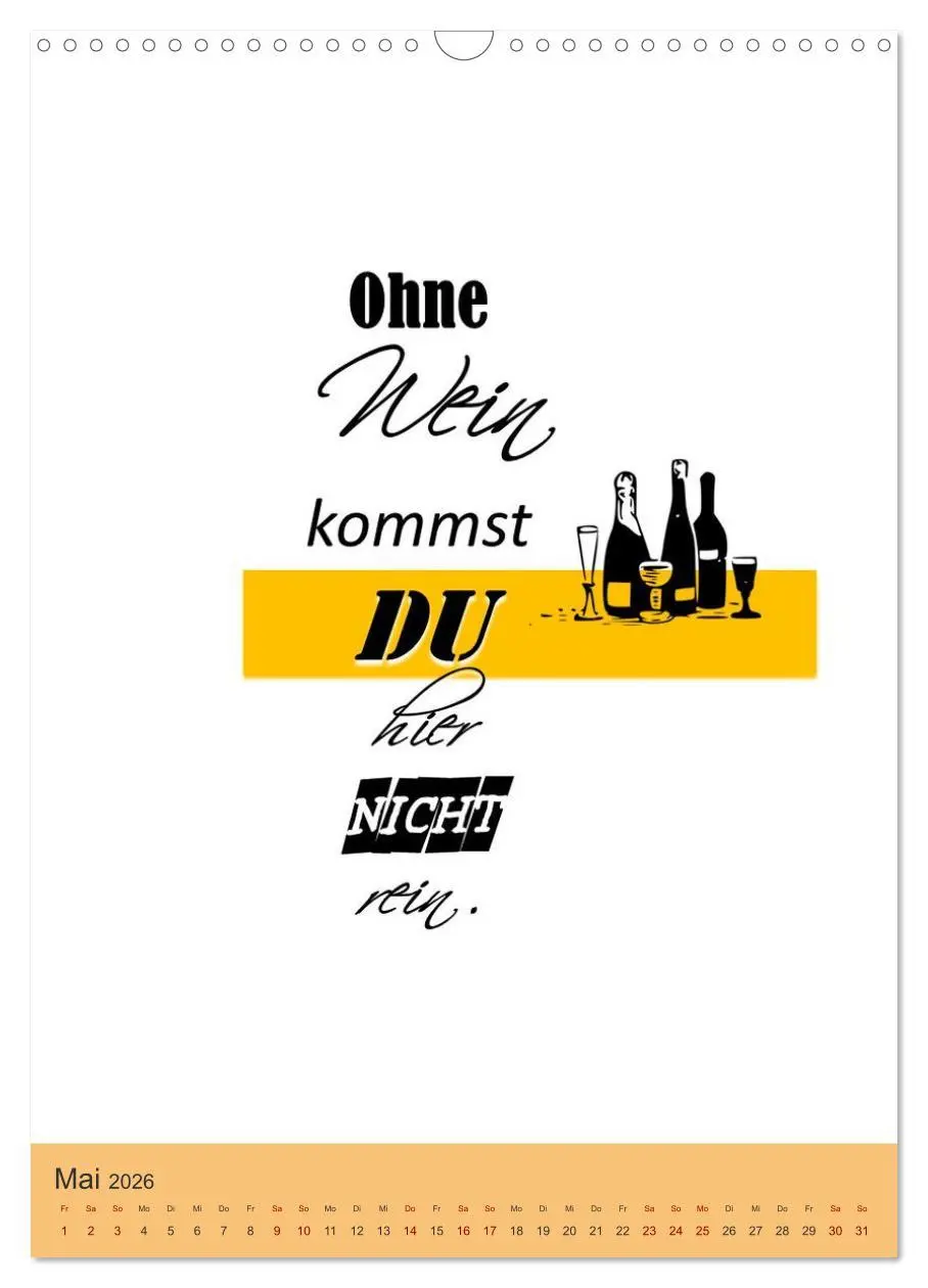 Bild: 9783516347104 | TRINKSPRÜCHE rund um Bier, Wein und Co. ... (Wandkalender 2026 DIN...