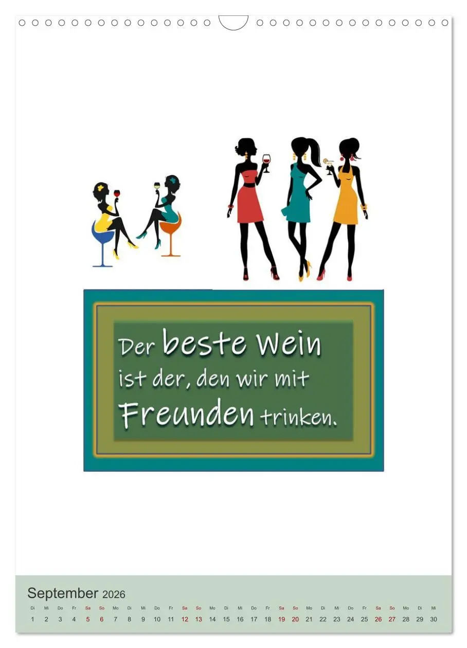 Bild: 9783516347104 | TRINKSPRÜCHE rund um Bier, Wein und Co. ... (Wandkalender 2026 DIN...
