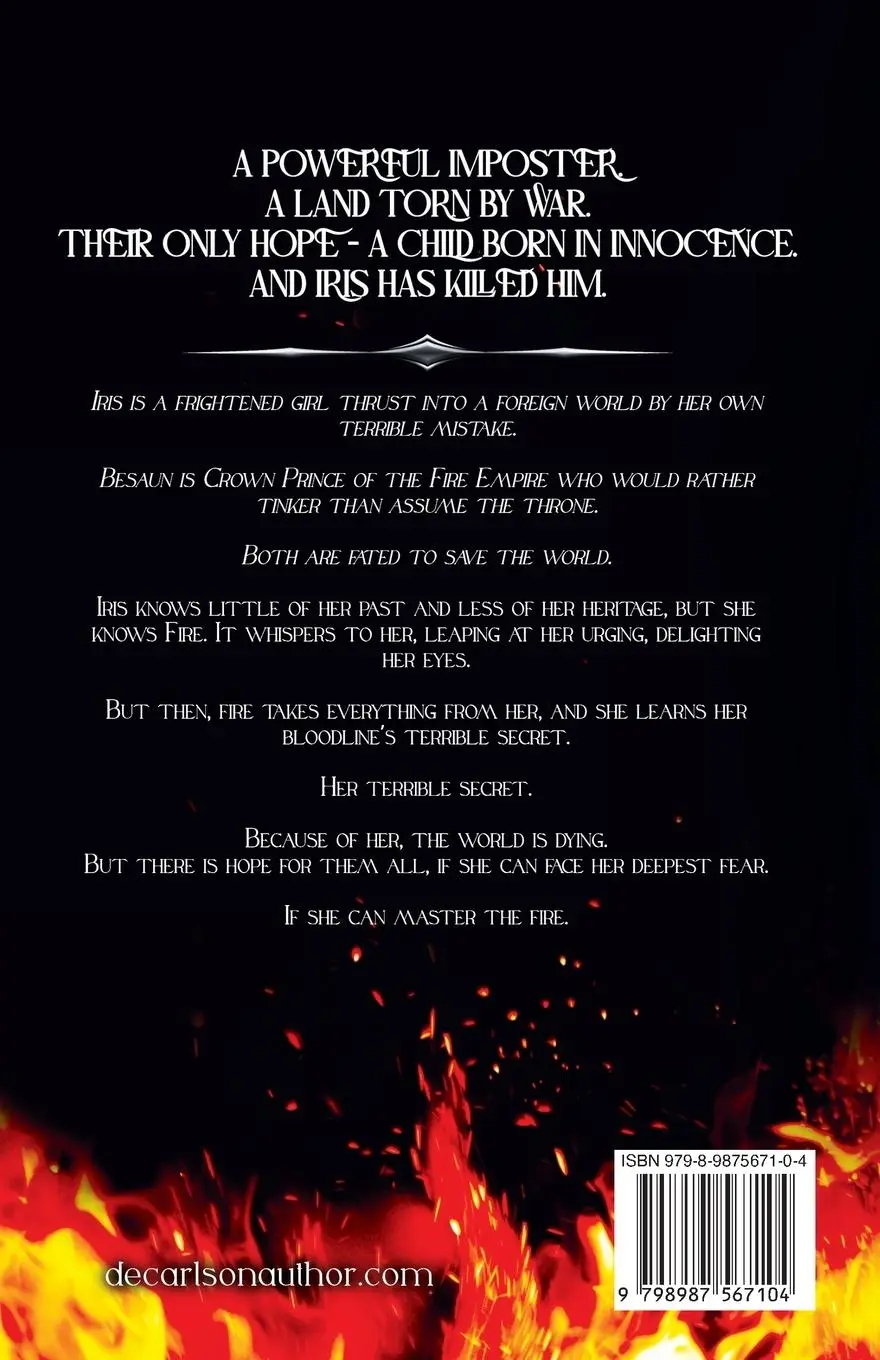 Rückseite: 9798987567104 | To Bind Fire | D E Carlson | Taschenbuch | Englisch | 2023