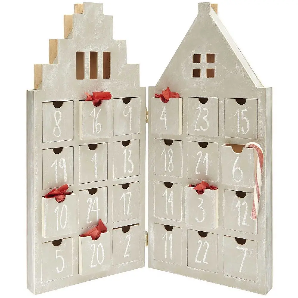 Bild: 4065166037204 | Adventskalender-Haus, mit 24 Schubladen, FSC 100% | Kalender
