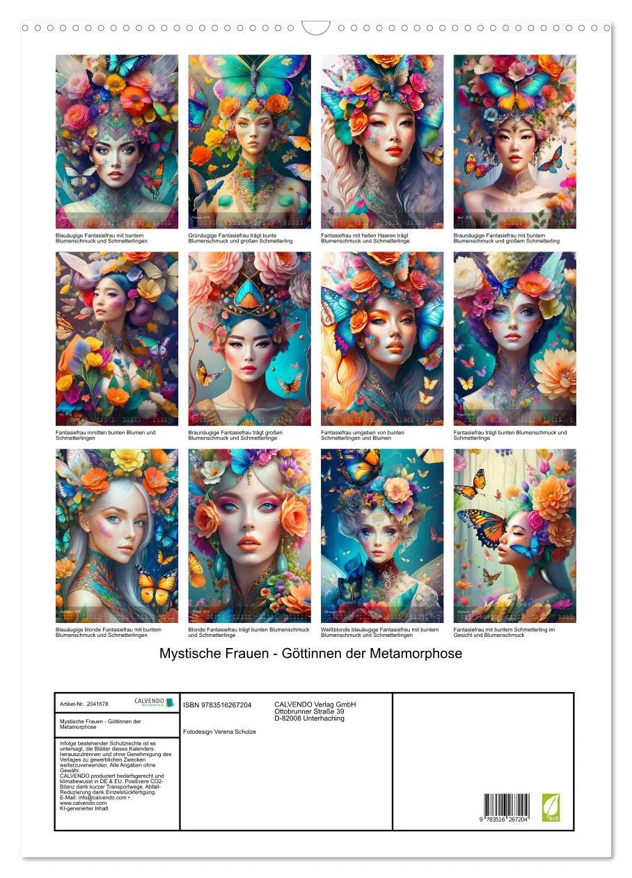 Bild: 9783516267204 | Mystische Frauen - Göttinnen der Metamorphose (Wandkalender 2026...