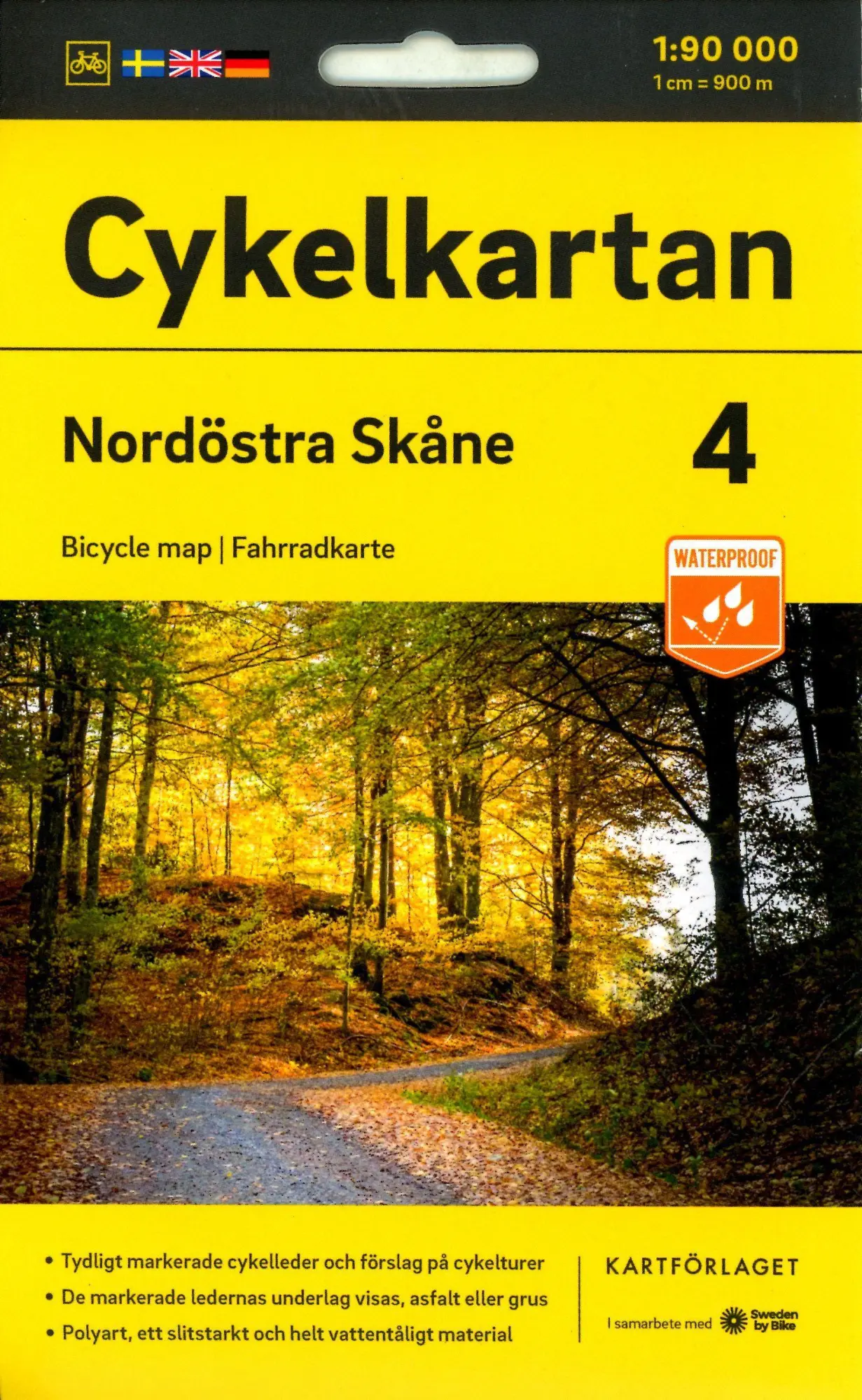 Cover: 9789189427204 | Cykelkartan Blad 4 Nordöstra Skåne 1:90000 | (Land-)Karte | Schwedisch
