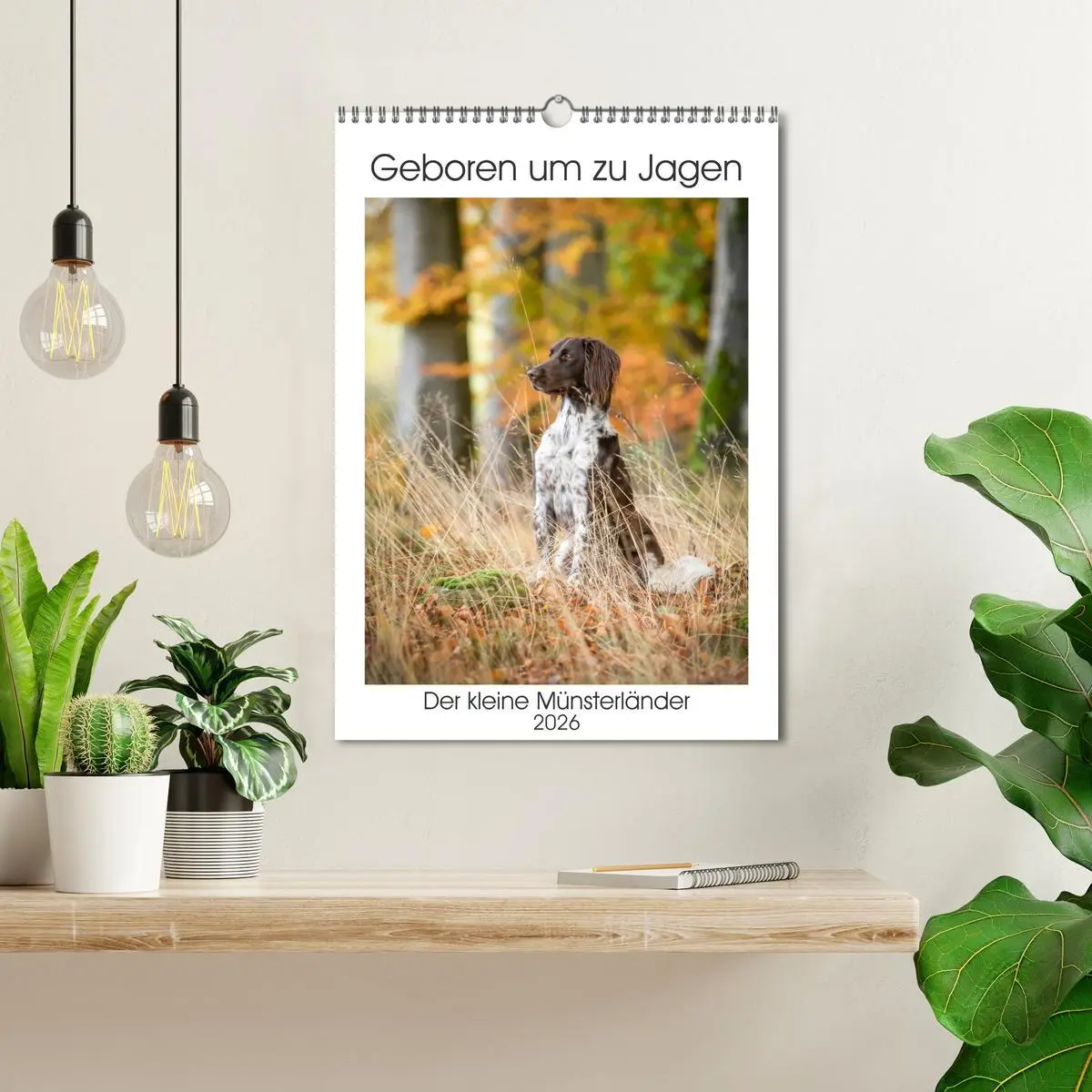 Bild: 9783516257304 | Geboren um zu Jagen. Der kleine Münsterländer (Wandkalender 2026...