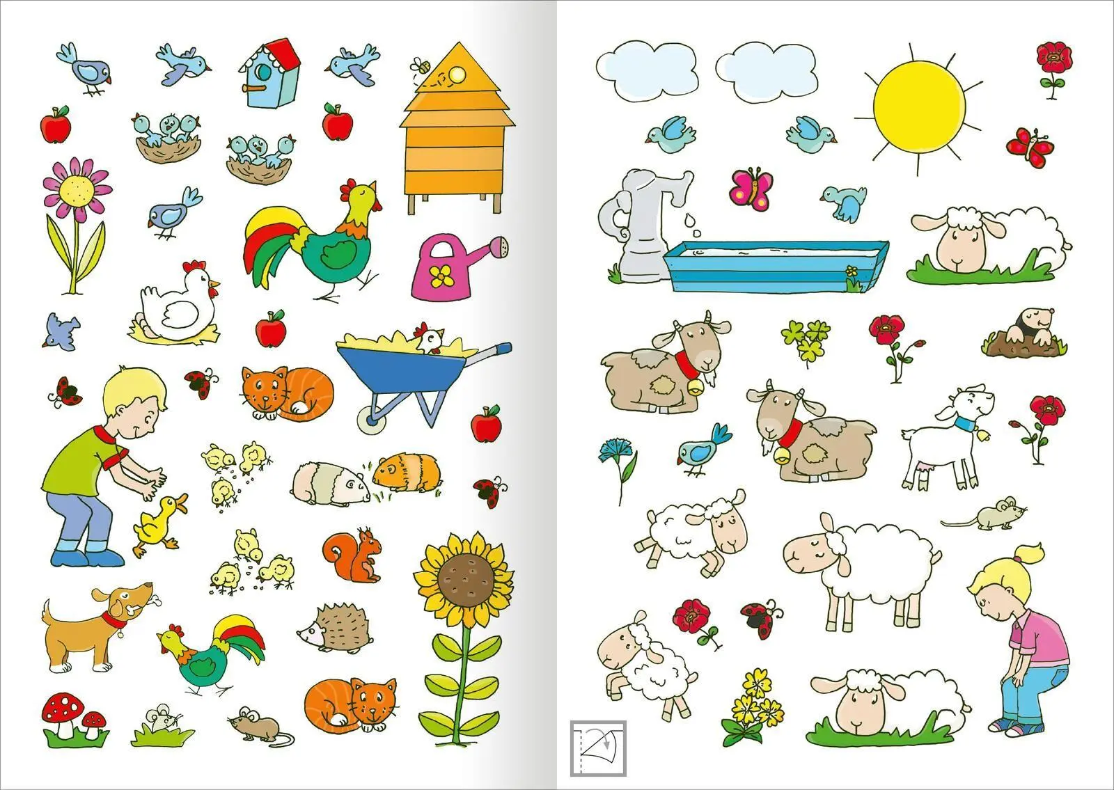 Bild: 9783845867304 | MINI-Stickerheft - Bauernhof | Über 200 Sticker | Sandra Schmidt