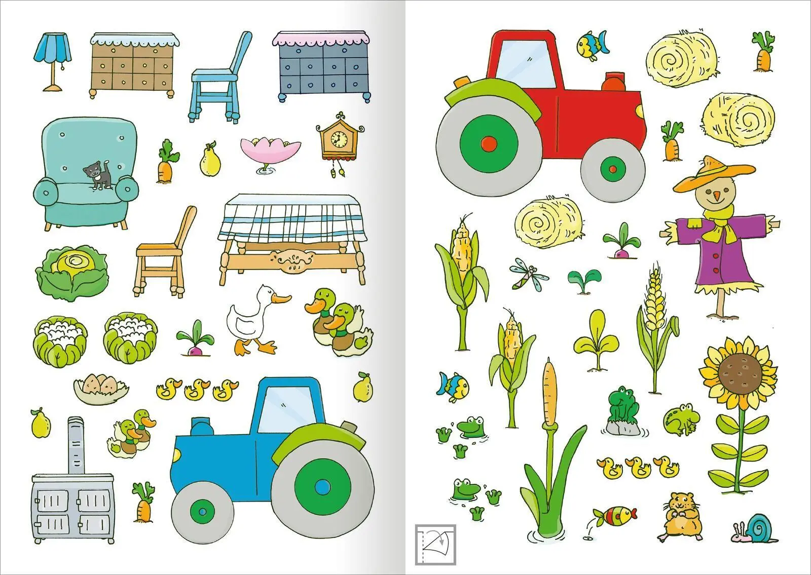 Bild: 9783845867304 | MINI-Stickerheft - Bauernhof | Über 200 Sticker | Sandra Schmidt