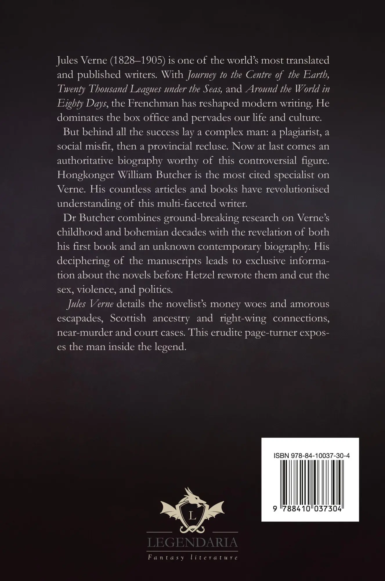 Rückseite: 9788410037304 | Jules Verne - The Biography | Foreword by Arthur C. Clarke | Butcher