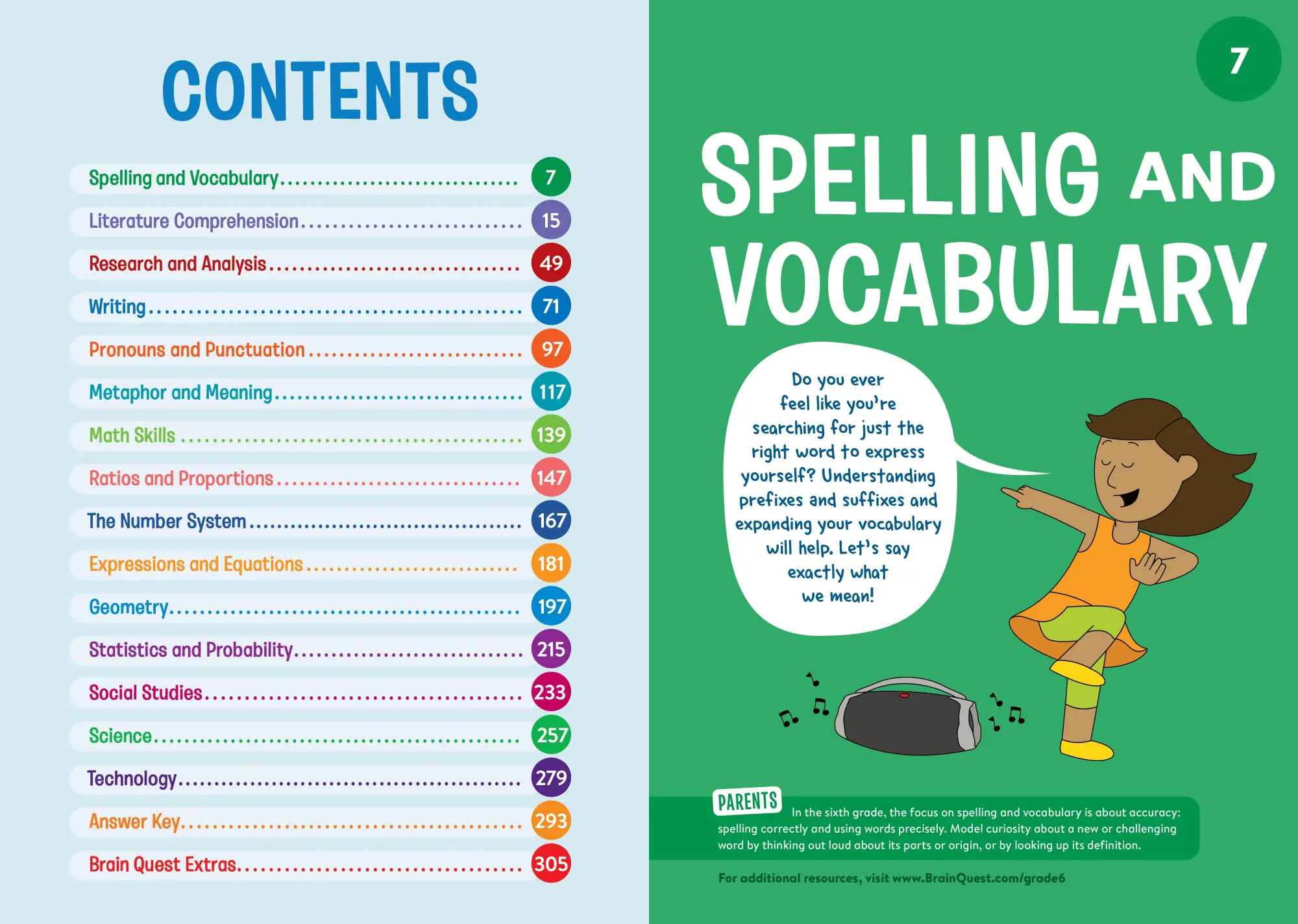 Bild: 9781523517404 | Brain Quest Workbook: 6th Grade Revised Edition | Workman Publishing