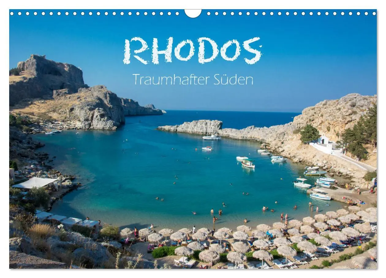 Cover: 9783457847404 | Rhodos - Traumhafter Süden (Wandkalender 2026 DIN A3 quer),...