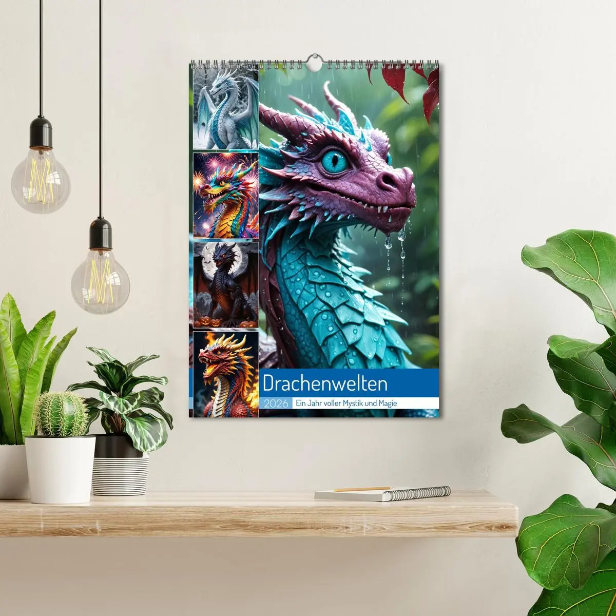 Bild: 9783516247404 | Drachenwelten - Ein Jahr voller Mystik und Magie (Wandkalender 2026...