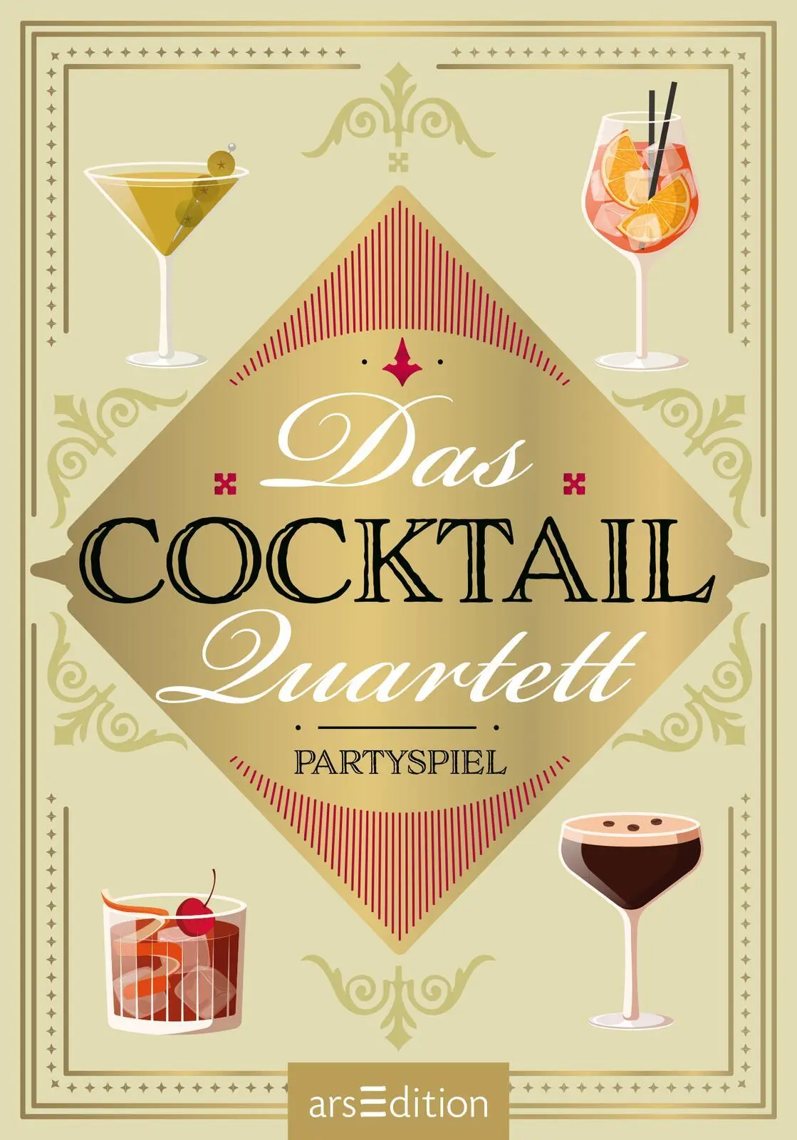 Bild: 4014489137504 | Das Cocktail-Quartett | Partyspiel | Box | 50 S. | Deutsch | 2025