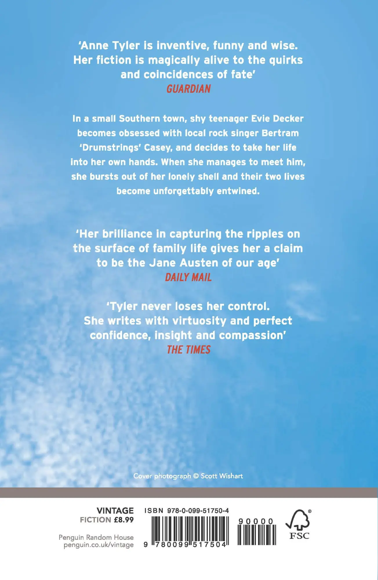 Rückseite: 9780099517504 | A Slipping Down Life | Anne Tyler | Taschenbuch | Englisch | 1990