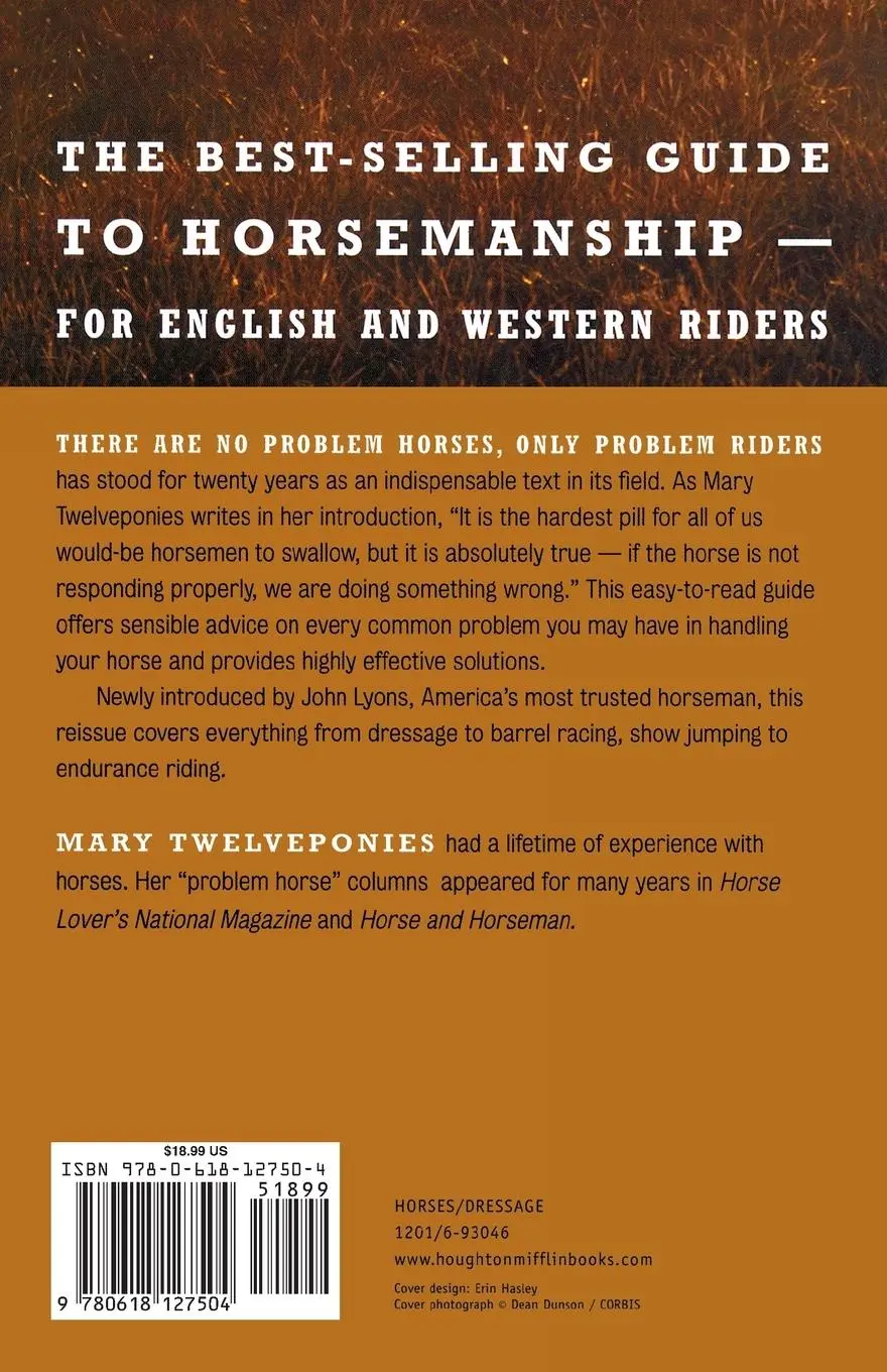 Rückseite: 9780618127504 | There Are No Problem Horses, Only Problem Riders | Mary Twelveponies