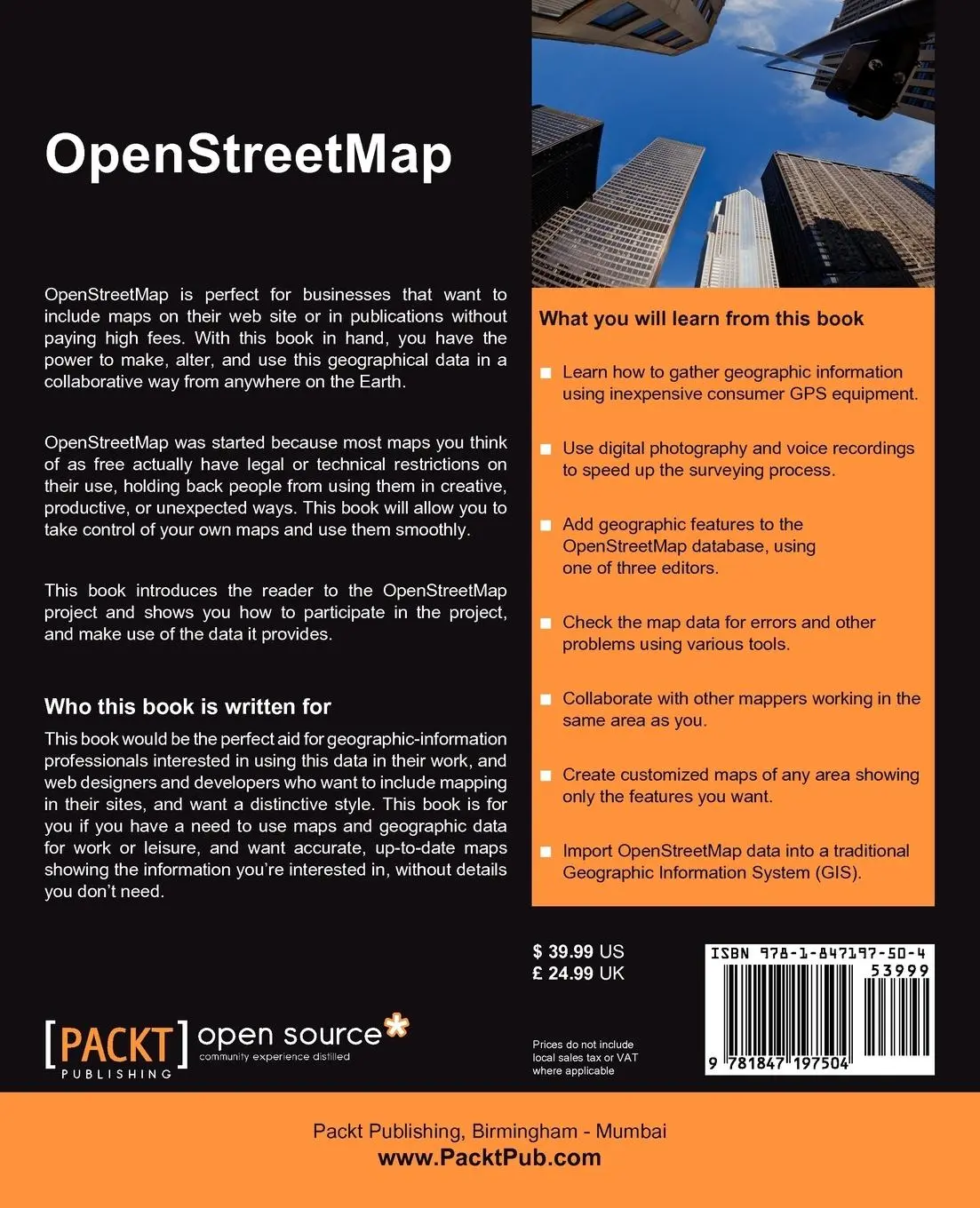 Rückseite: 9781847197504 | Openstreetmap | Jonathan Bennett | Taschenbuch | Englisch | 2010
