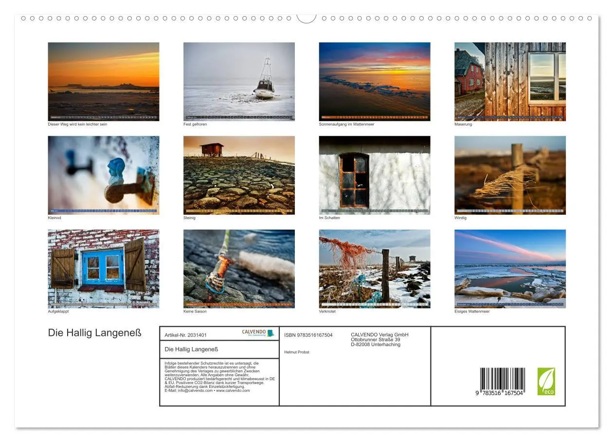 Bild: 9783516167504 | Die Hallig Langeneß (hochwertiger Premium Wandkalender 2026 DIN A2...