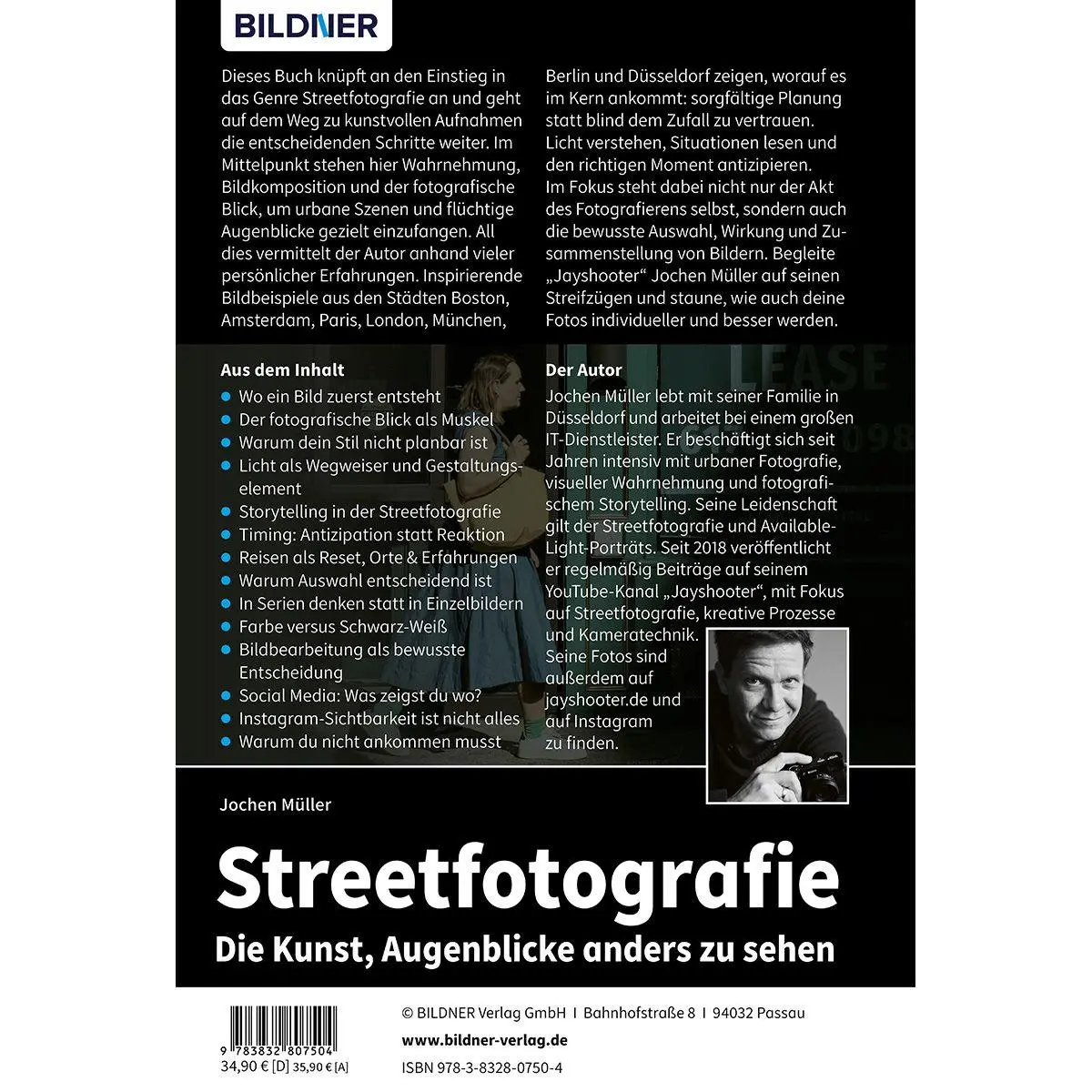 Rückseite: 9783832807504 | Streetfotografie - Die Kunst, Augenblicke anders zu sehen | Müller