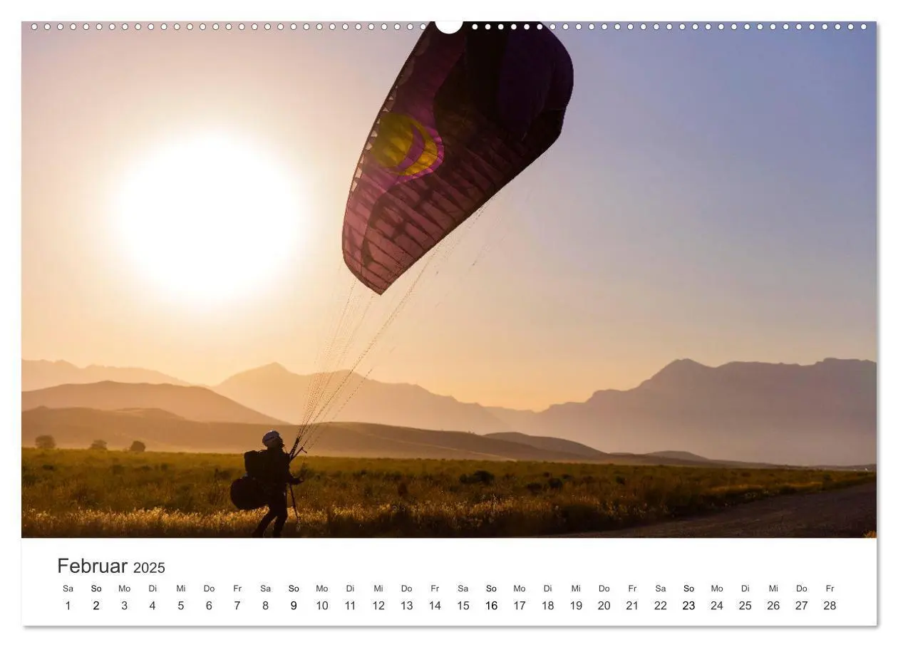Bild: 9783383957604 | Paragleiten - Der Wunsch vom Fliegen. (Wandkalender 2025 DIN A2...