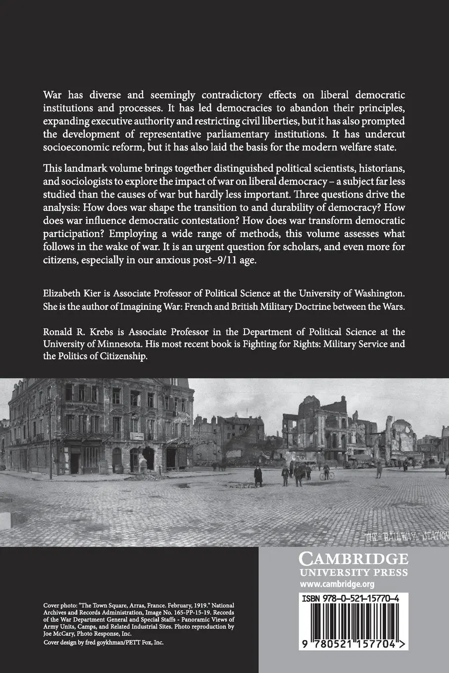 Rückseite: 9780521157704 | In War's Wake | Elizabeth Kier (u. a.) | Taschenbuch | Englisch | 2019