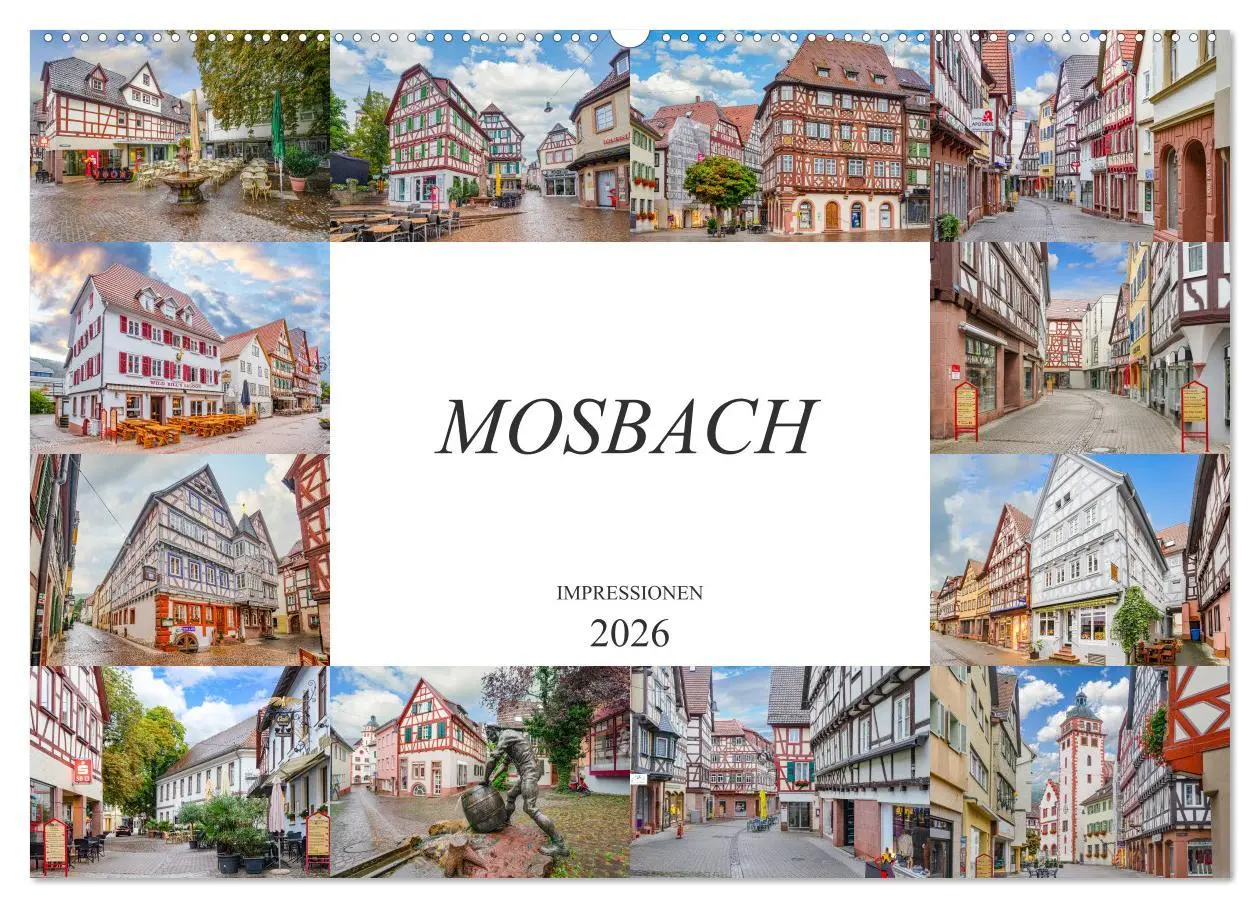 Cover: 9783457747704 | Mosbach Impressionen (Wandkalender 2026 DIN A2 quer), CALVENDO...