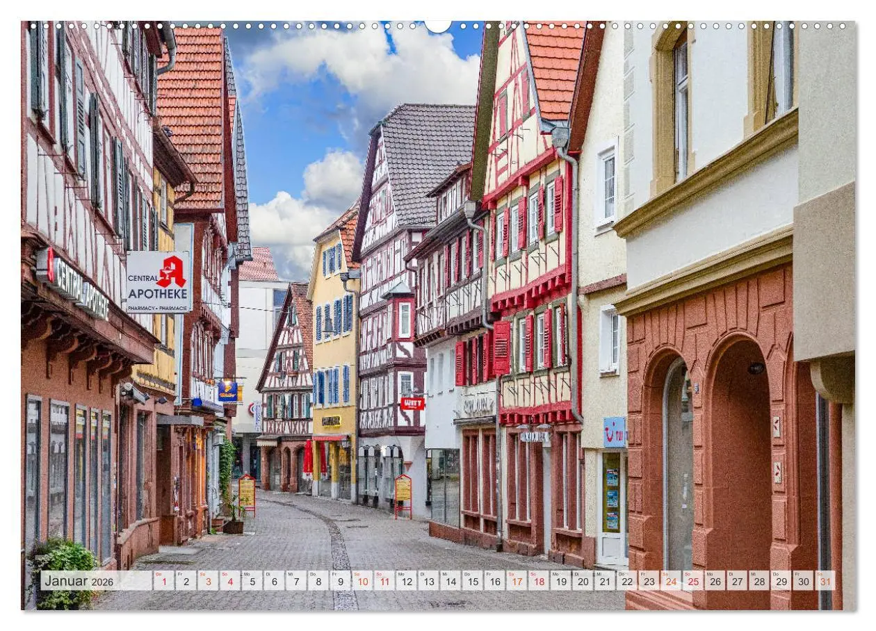 Bild: 9783457747704 | Mosbach Impressionen (Wandkalender 2026 DIN A2 quer), CALVENDO...