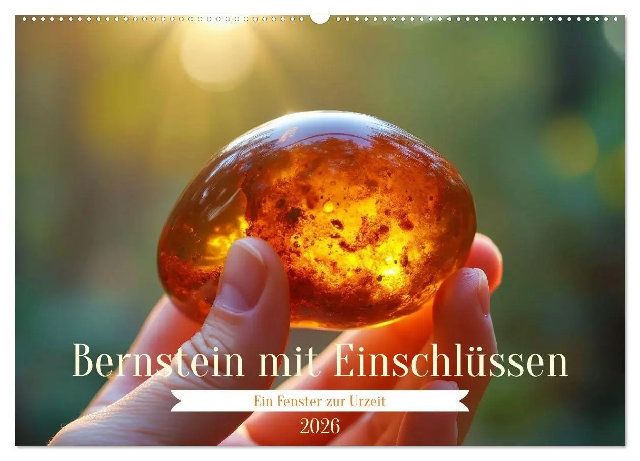 Cover: 9783516697704 | Bernstein mit Einschlüssen (Wandkalender 2026 DIN A2 quer),...