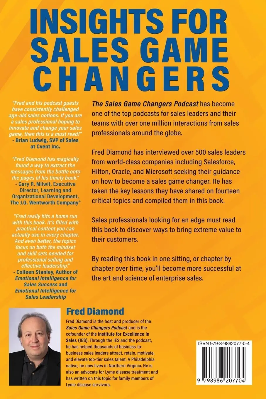Rückseite: 9798986207704 | Insights for Sales Game Changers | Fred Diamond | Taschenbuch | 2022